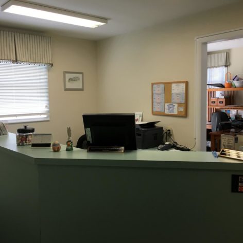 reception area at maple tree dental